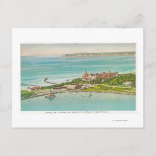 Aerial View of Hotel del Coronado Vykort