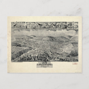 Aerial View of Lonaconing, Maryland (1905) Vykort