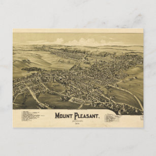 Aerial View of Mount Pleasant, Pennsylvania (1900) Vykort