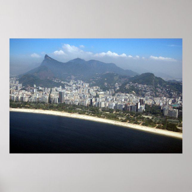 Aerial view of Rio de Janeiro Poster (Framsidan)