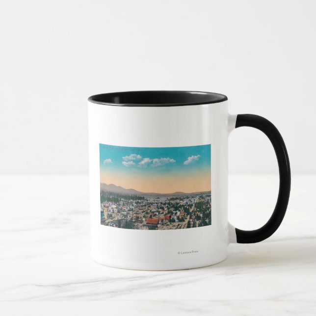 Aerial View of the CityCoeur d'Alene, ID Mugg (Höger)
