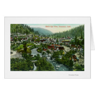 Aerial View of the CityDunsmuir, CA Hälsningskort