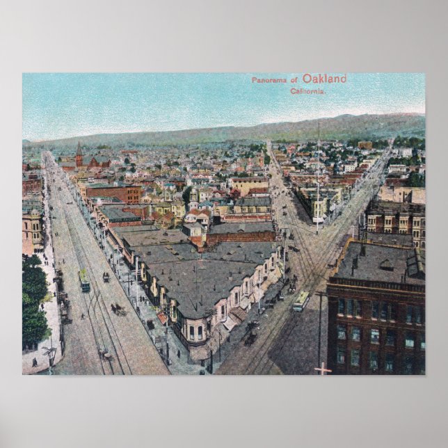 Aerial View of the CityOakland, CA Poster (Framsidan)