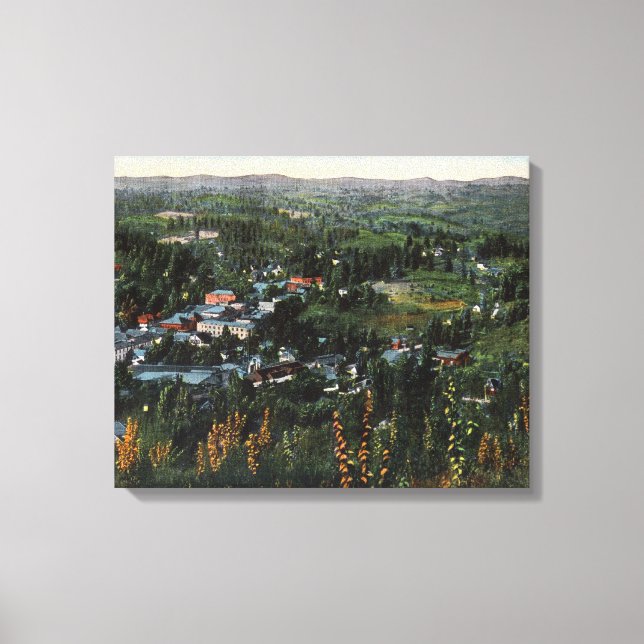 Aerial View of the CityPlacerville, CA Canvastryck (Framsida)