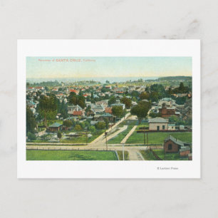 Aerial View of the CitySanta Cruz, CA Vykort