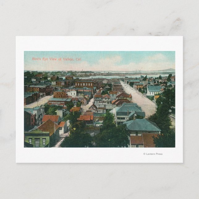 Aerial View of the CityVallejo, CA Vykort (Framsida)