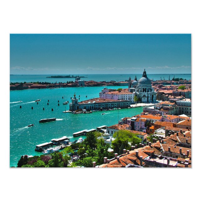 Aerial View of Venedig, Italien Fototryck (Framsidan)