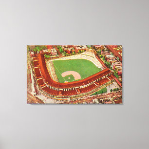 Aerial View of Wrigley FieldChicago, IL Canvastryck