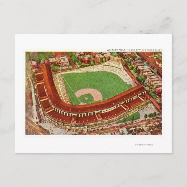 Aerial View of Wrigley FieldChicago, IL Vykort (Framsida)