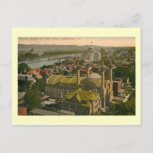 Aerial View, Wilkes Barre, Pennsylvania Vintage Vykort