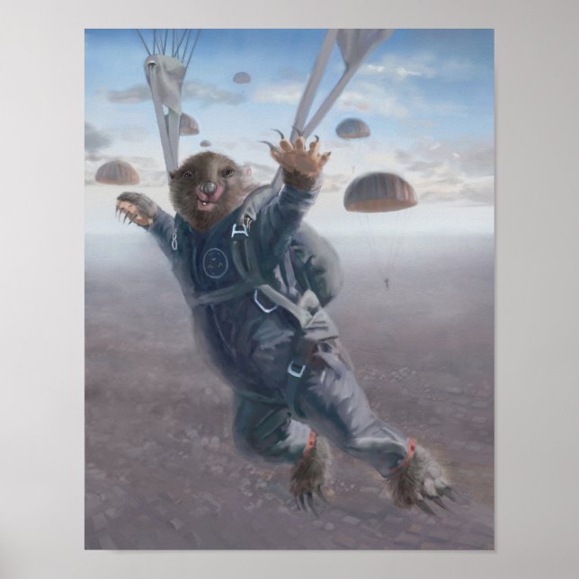 Aerial Wombat Joyride Poster (Framsidan)