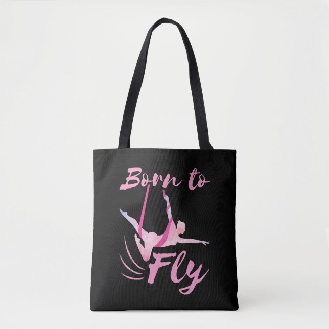 Aerial Yoga Born till Fly Tygkasse (Framsida)