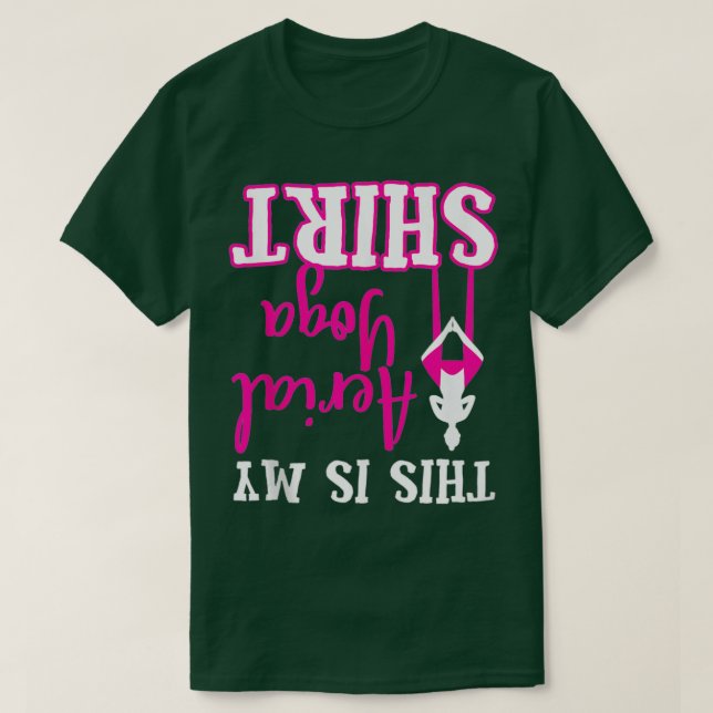 Aerial Yoga Teacher Student Instruktör jul T Shirt (Design framsida)