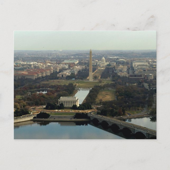 Aerialfotografi för Washington DC Vykort (Framsida)