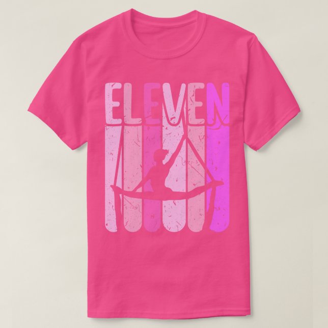 Aerialist 11:e födelsedagsflyget Silke Yoga T Shirt (Design framsida)