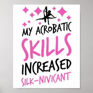 Aerialist Aerial Gymnastics Silke Akrotik Förestäl Poster