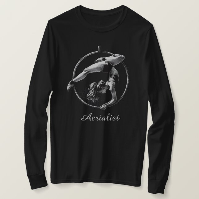 Aerialist Aerial Hoop Lyra T Shirt (Design framsida)