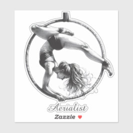 Aerialist Aerial Ring Lyra Klistermärken