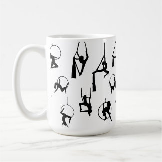 Aerialist Aerial Silke Lyra silhouettes Kaffemugg