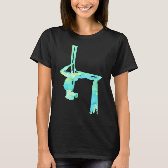 Aerialist i Grönt T Shirt (Framsida)