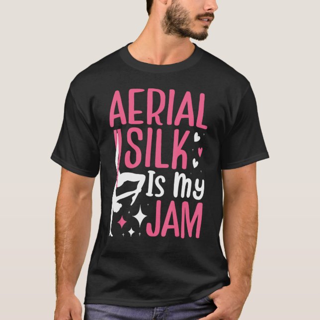Aerialist i Silke är en tråd. T Shirt (Framsida)