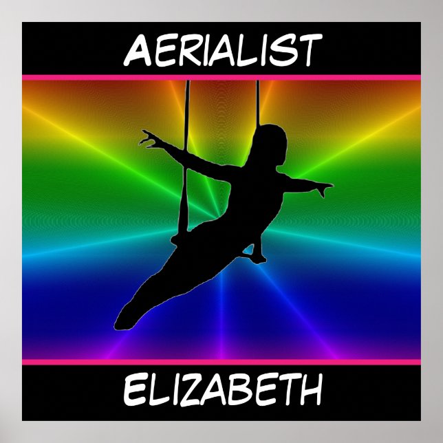 Aerialist Rainbow Burst Poster (Framsidan)
