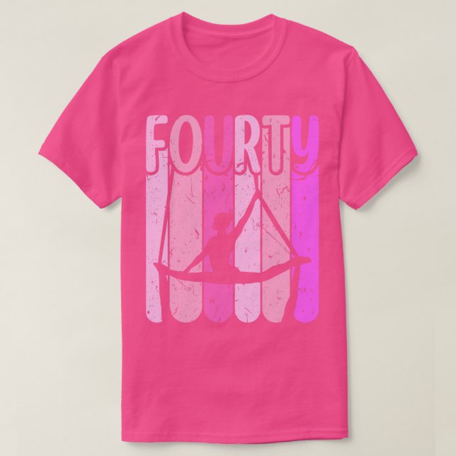 Aerialist vid 40:e födelsedag Silke Yoga T Shirt (Design framsida)