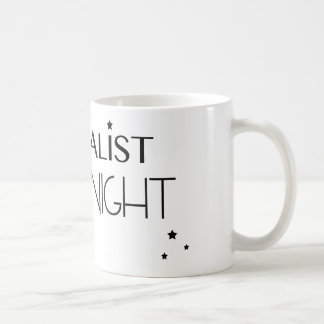 Aerialist vid nattmuggen kaffemugg