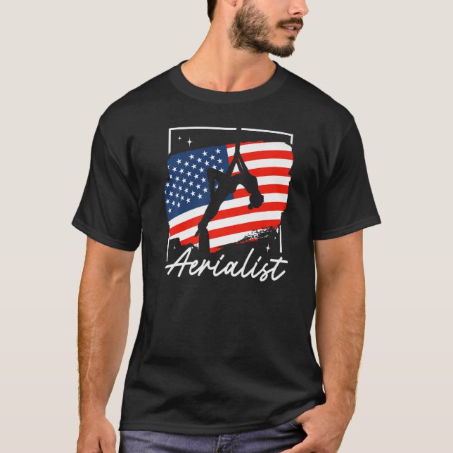 Aerialistisk serialistisk serialistisk Yoga-tränar T Shirt (Framsida)