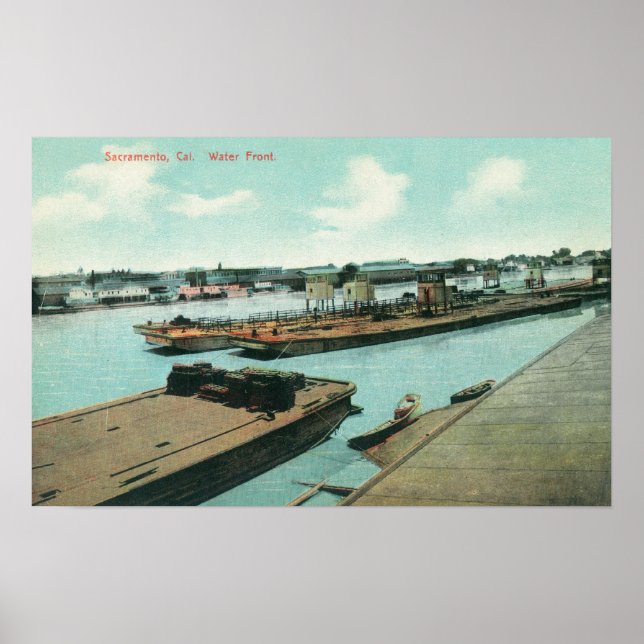 Aerialvy för vattenfront 3 poster (Framsidan)