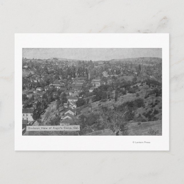Aerialvy över Änglar CampAngels Camp, CA Vykort (Framsida)