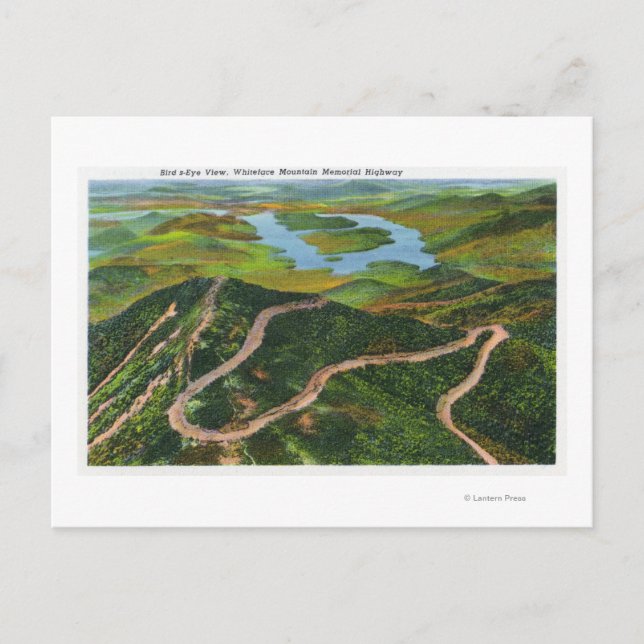 Aerialvy över Whiteface Mt Memorial Hwy Vykort (Framsida)