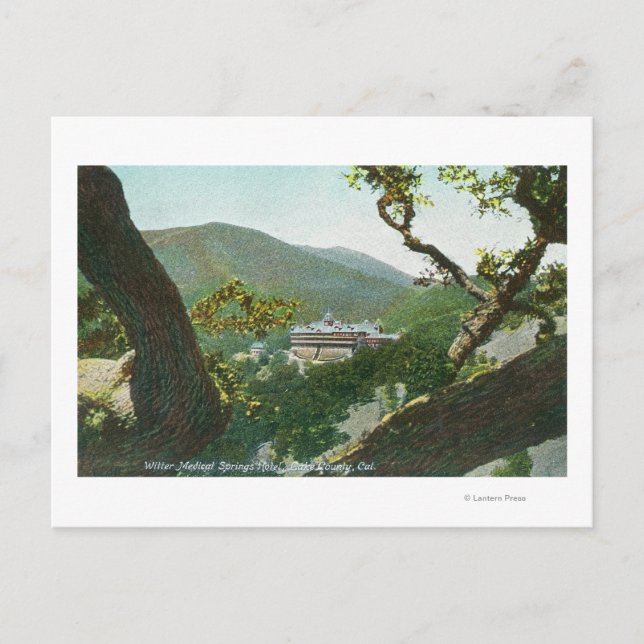 Aerialvy över Witter Medical Vår Hotel Vykort (Framsida)