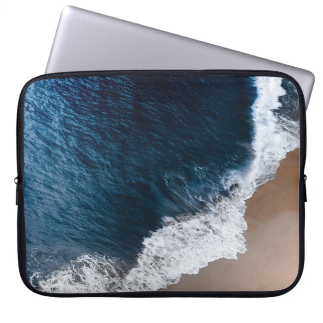 AERIELL FOTOGRAFI AV SJÖFODER LAPTOP FODRAL (Framsidan)