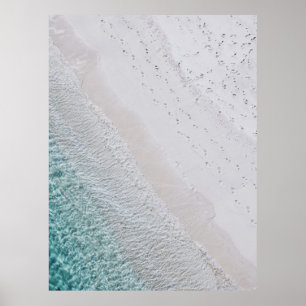 AERIELL FOTOGRAFI AV VITSJÖSS OCH HÖGER POSTER