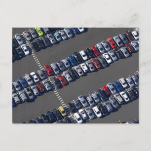 Aerier över Parking Lot Vykort