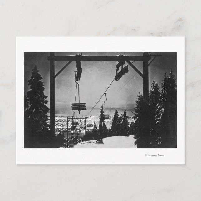 Aeriet från Crouse Mountain Ordförande Vykort (Framsida)