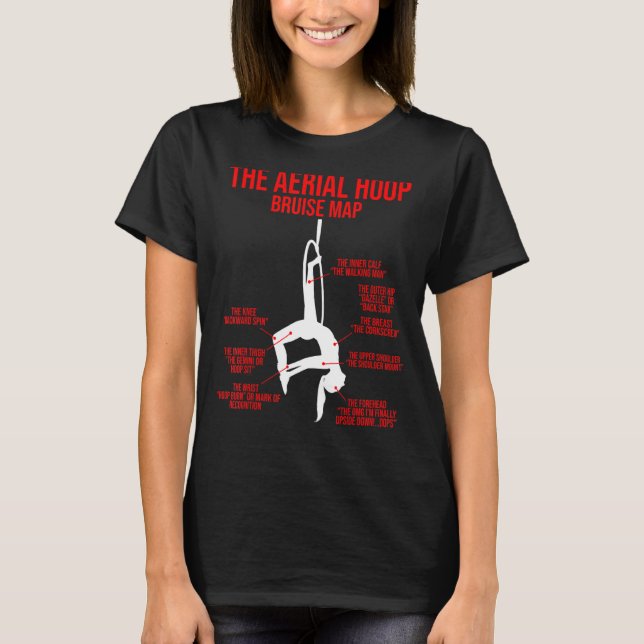 Aeriet Ring Bruise Karta Acrobatics Gymnastics S T Shirt (Framsida)