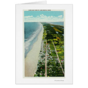 Aeriets vy över Beachfront Hälsningskort