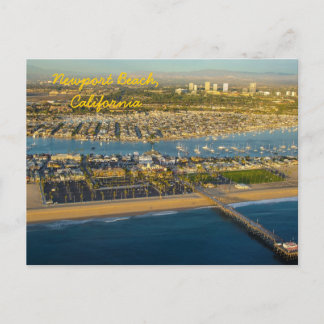 Aeriskt fotografi av Newport Beach California Vykort