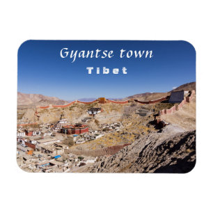 Aeriskt utseende på Gyantse & Palcho-klostret - Ti Magnet