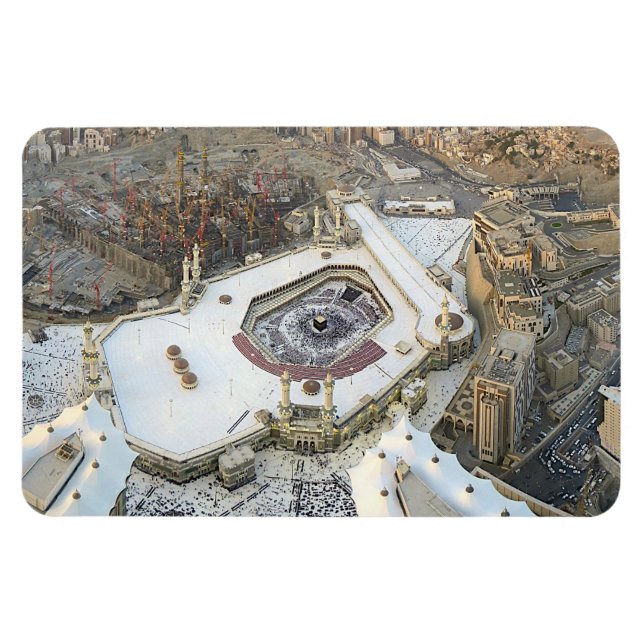 Aerivy över Kaaba, Masjid al-Haram & Mecca Magnet (Horisontell)