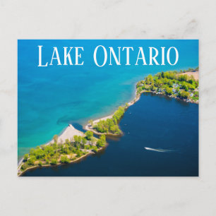 Aerivy över vykort för Sjö Ontario - Underbarare S