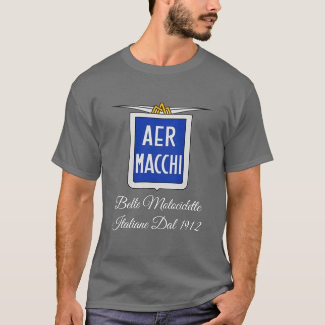 Aermacchi Motorcyklar 🏍 italienska 🇮 1912 T Shirt (Framsida)