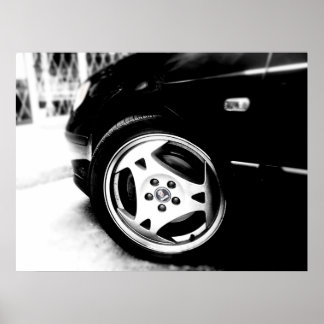 Aero-hjul - Saab 9-5 Poster