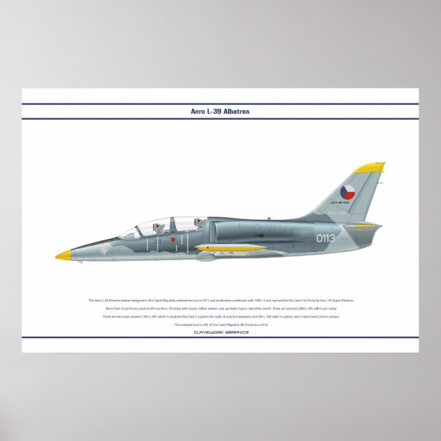 Aero L-39 Tjeckien 1 Poster (Framsidan)