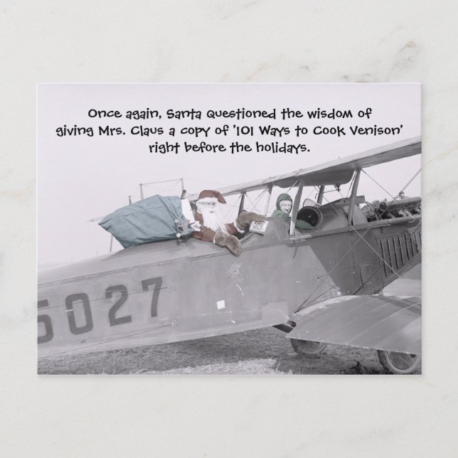 Aero Santa! - vykort (Framsida)