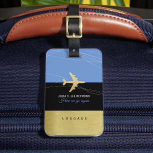 Aero Travel Bages Identifier Elegant Blue Bagagebricka