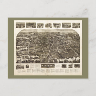 Aero View of Westerly, Rhode island (1911) Vykort