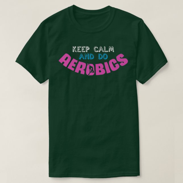 Aerob Workout Joke Gymnastics Cardio Fitness Aer T Shirt (Design framsida)
